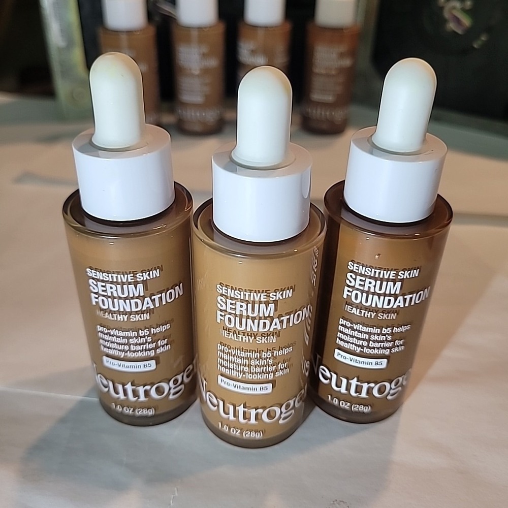 3‎ Pk: Neutrogena Healthy Skin Sensitive Serum Foundation 1oz Deep 01 02 Medium